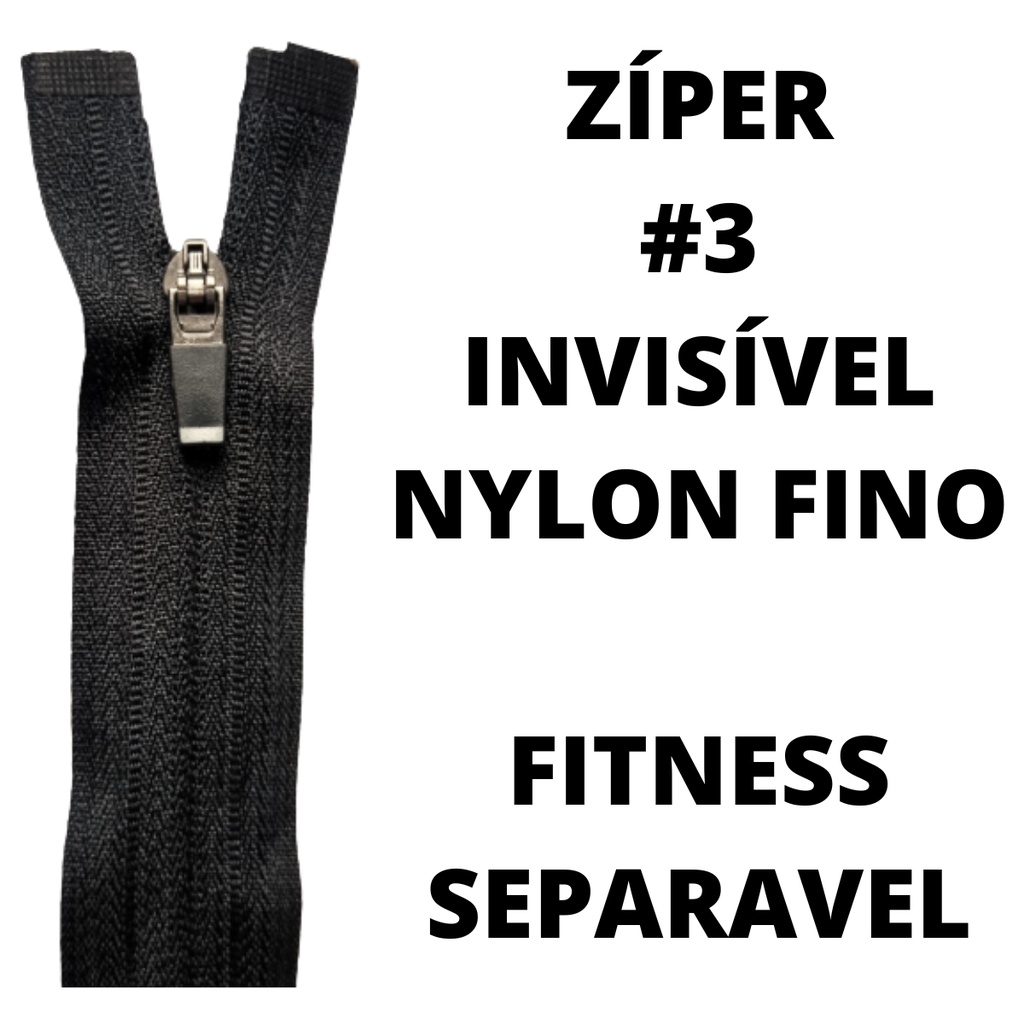 ZÍPER INVISÍVEL 70CM FINO #3 FITNESS SEPARÁVEL QUANTIDADES DENTRO DO ANUNCIO.
