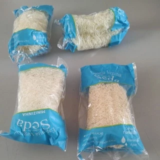 Kit 5 bucha vegetal para banho tamanho pequeno esponja natural banho