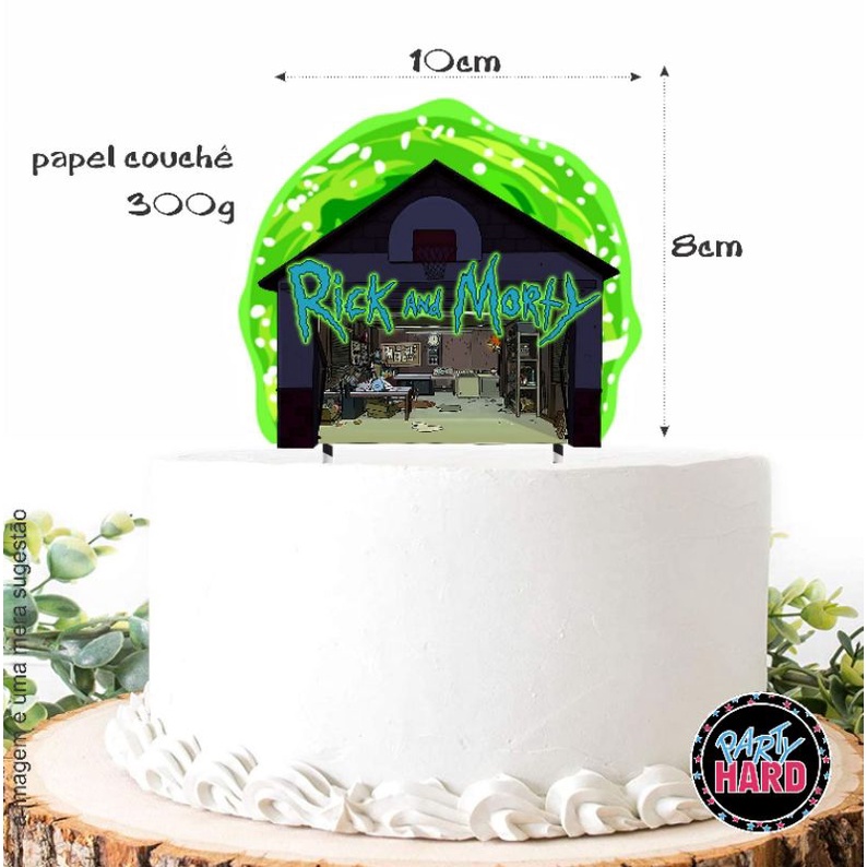 Topper de Bolo Rick e Morty | Shopee Brasil