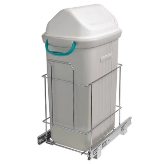 Lixeira De Embutir Deslizante 30L Para Cozinha 7188 Cromado