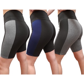 Kit Com 3 Short Feminino Fitness Roupa De Academia