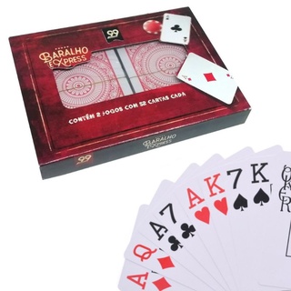 Baralho Jogos De Cartas Plástico C/ 108 Cartas Resistente Para Jogar Com  Amigos e Família Diversão