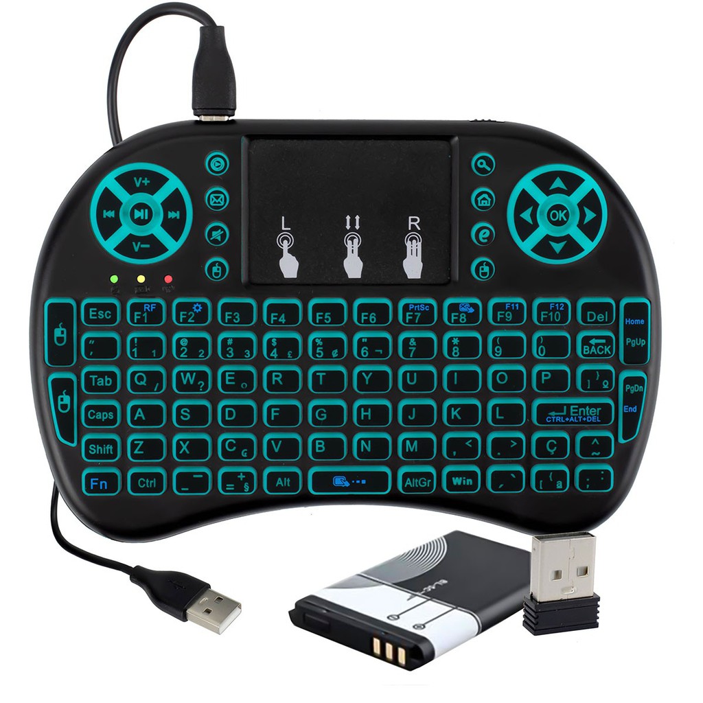 Mini teclado wireless touch para celular Pc android Tv smart game ...