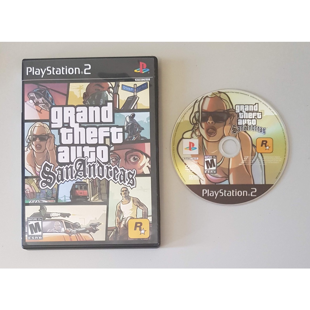 PS2 - Grand Theft Auto San Andreas GTA - Leia a descrição