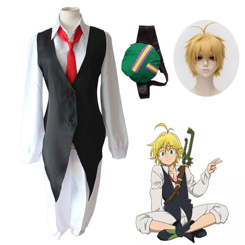 Diohauxi Meliodas Cosplay Costume Jeu de rôle Tenue Anime Full Bundle