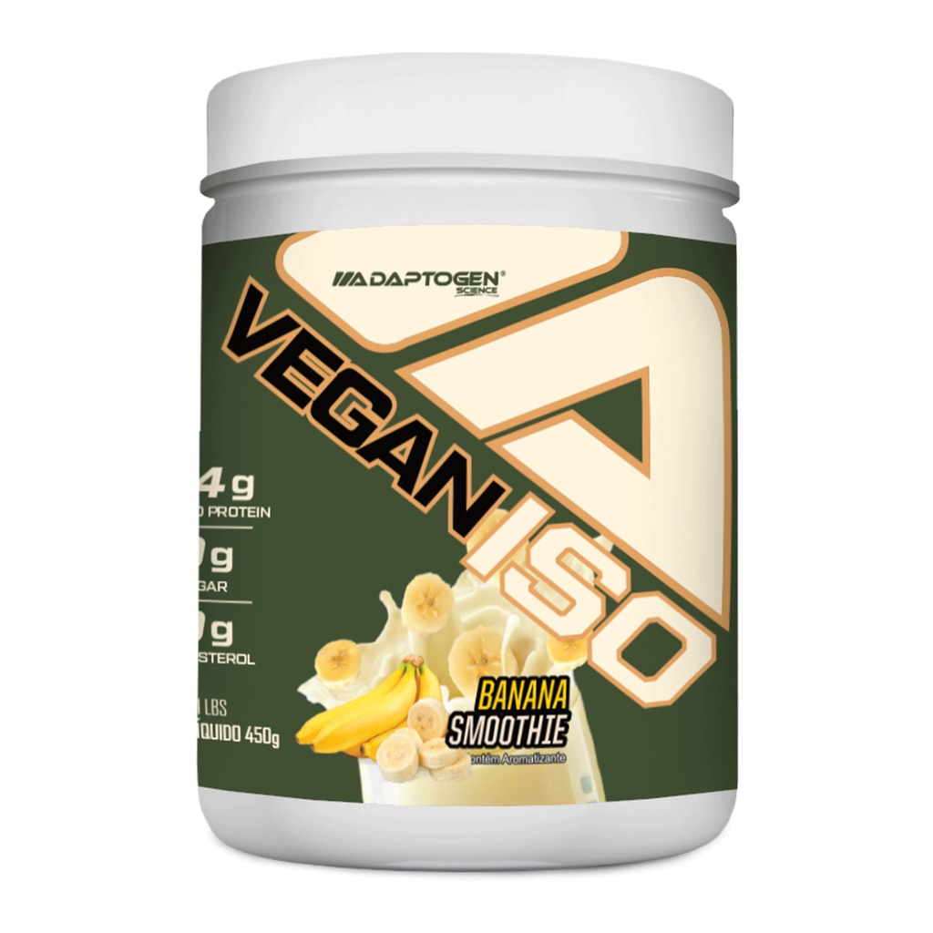 Adaptogen Vegan Iso 450g Proteína Isolada Whey Protein