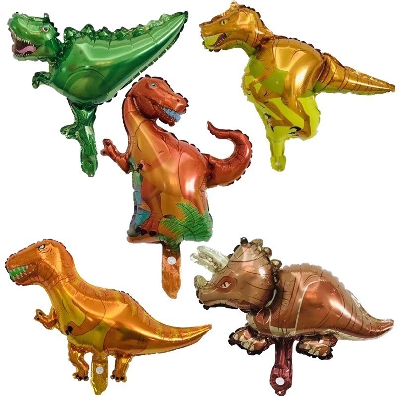 Balão temático de dinossauro T. rex menino dos desenhos animados festa dia  banquete decoração balão