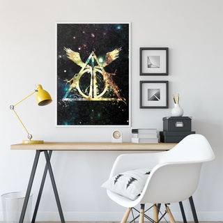 Quadro BRASÃO Corvinal Ravenclaw Harry Potter Pôster C/ Moldura 45x33 A3