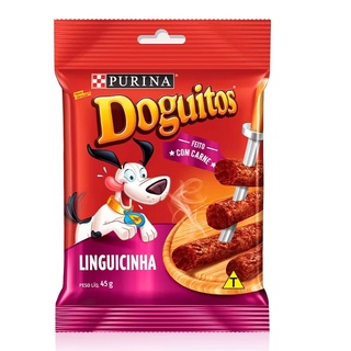 Petisco Doguitos Linguicinha 45g COMBO COM 8 PACOTES