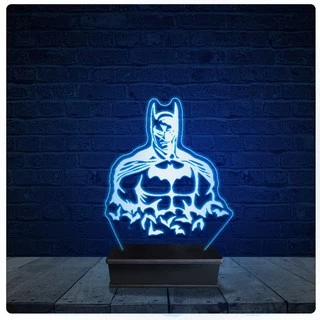 Luminária Led Acrilico Abajur - Batman DC Comics 09