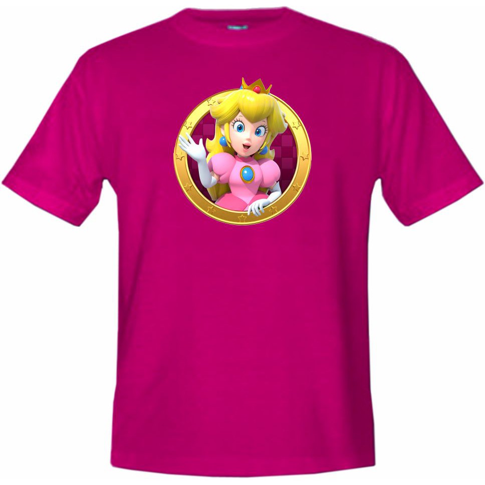 Camiseta Infantil Princesa Peach - Super Mario