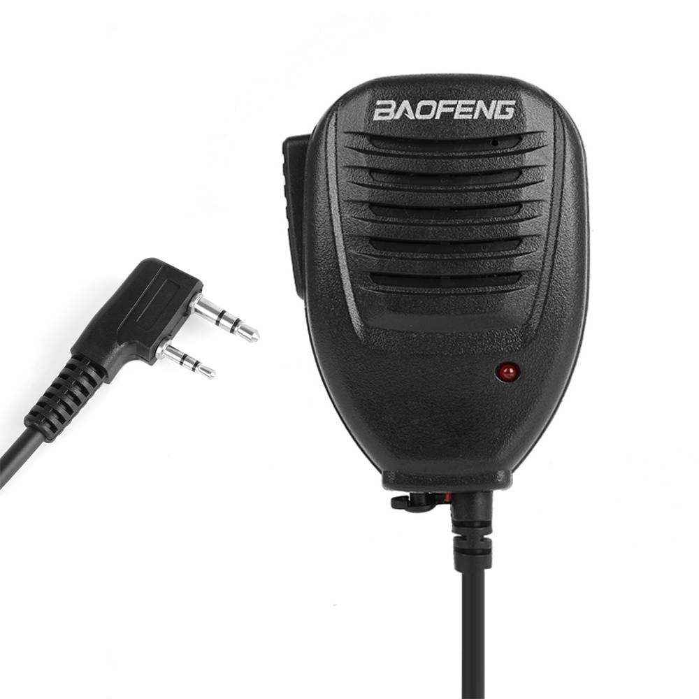 Microfone Original BAOFENG De Som PTT Para Rádio Portátil De Duas Vias