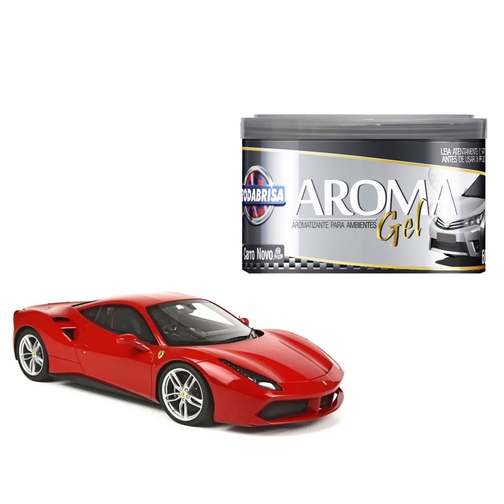 Aromatizador Carro Novo Gel 60g Rodabrill