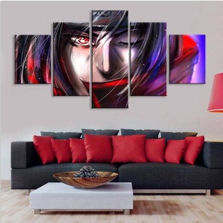 Quadro decorativo Poster Nuvem Vermelha Akatsuki Naruto Arte para sala  quarto