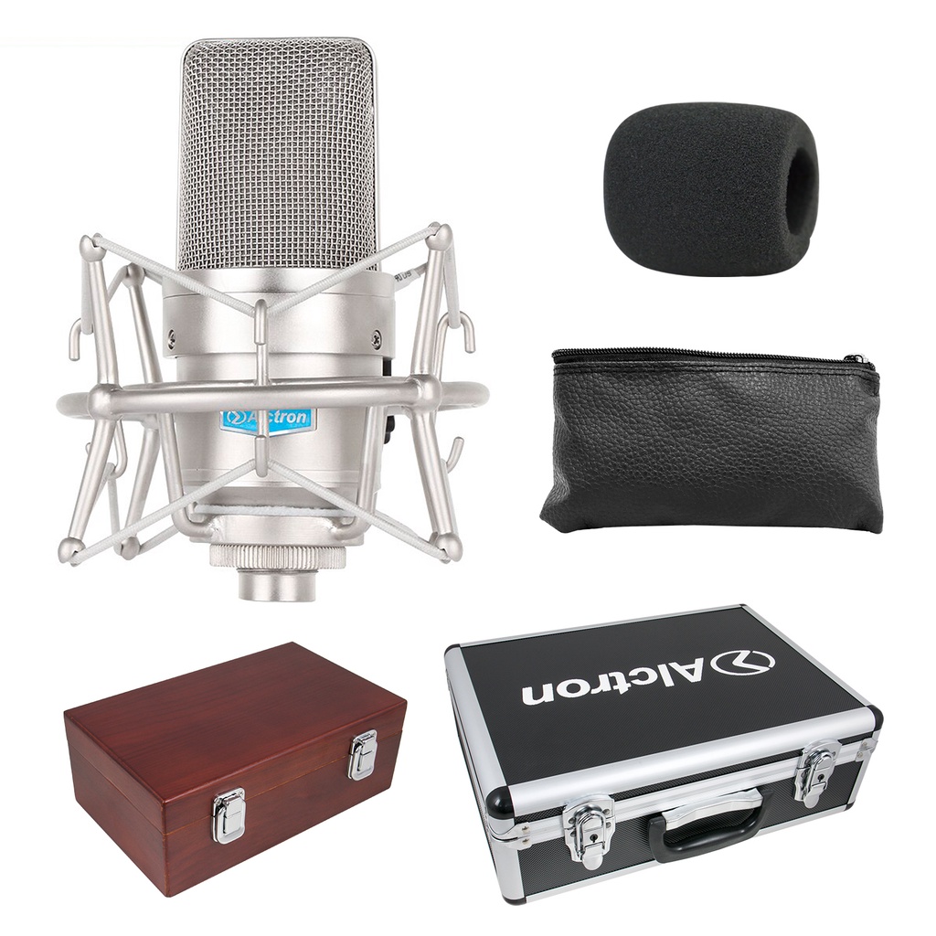 Microfone condensador Alctron TL39 c/ case de madeira | Shopee Brasil
