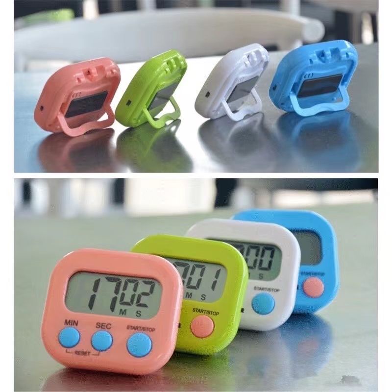 Timer Temporizador Cronometro Digital De Cozinha Mesa com Imã geladeira Números Grandes Conta Para Cima Ou Para Baixo