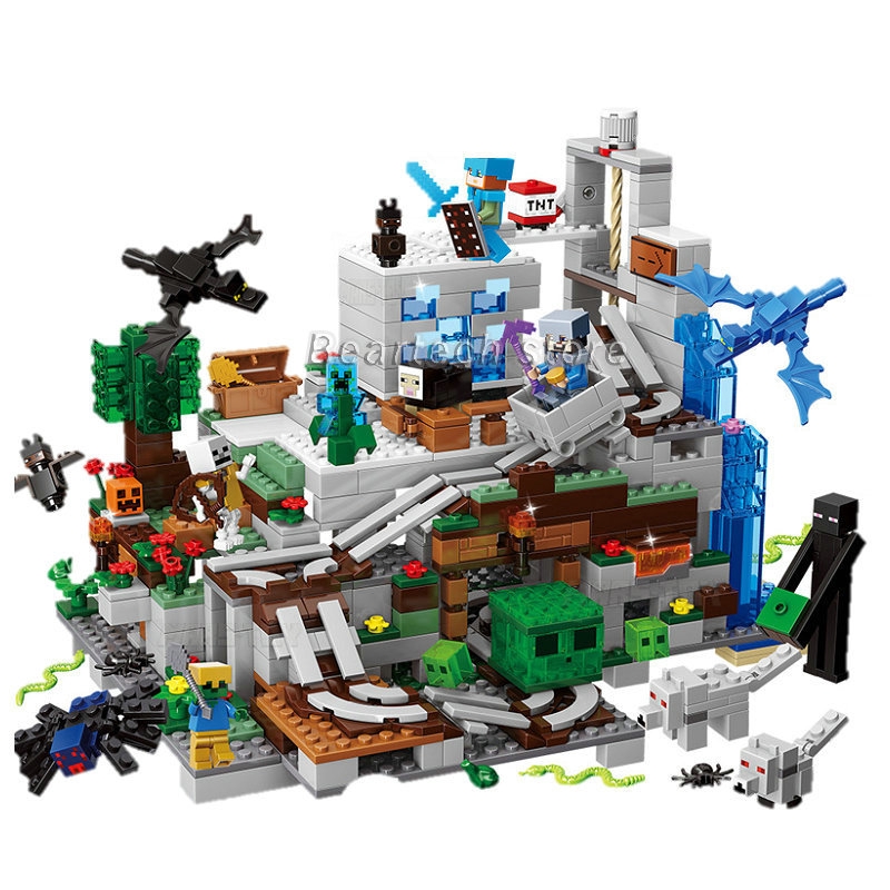 Brinquedo lego Minecraft A Caverna Da Montanha 21137 no Shoptime