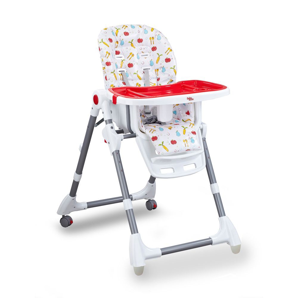 Cadeira Cadeirão Alimentação Bebe Cherry -Vermelho Baby Style