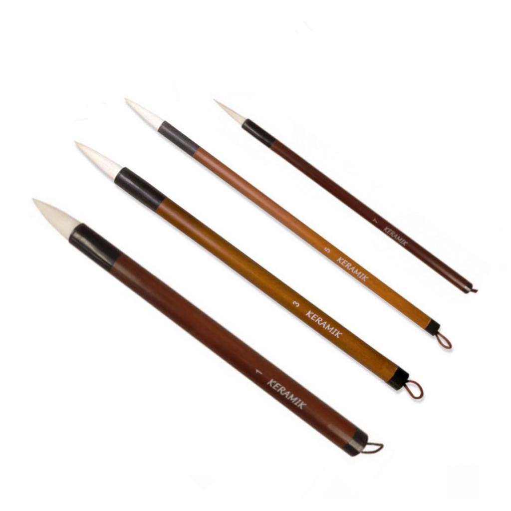 Kit Pincel Fude Sumiê Keramik Bambu 20009 N°s 1, 3, 5 E 7 Shopee Brasil