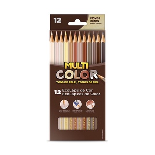 Lápis de Cor FABER-CASTELL MultiColor Tons de Pele c/ 12 Cores