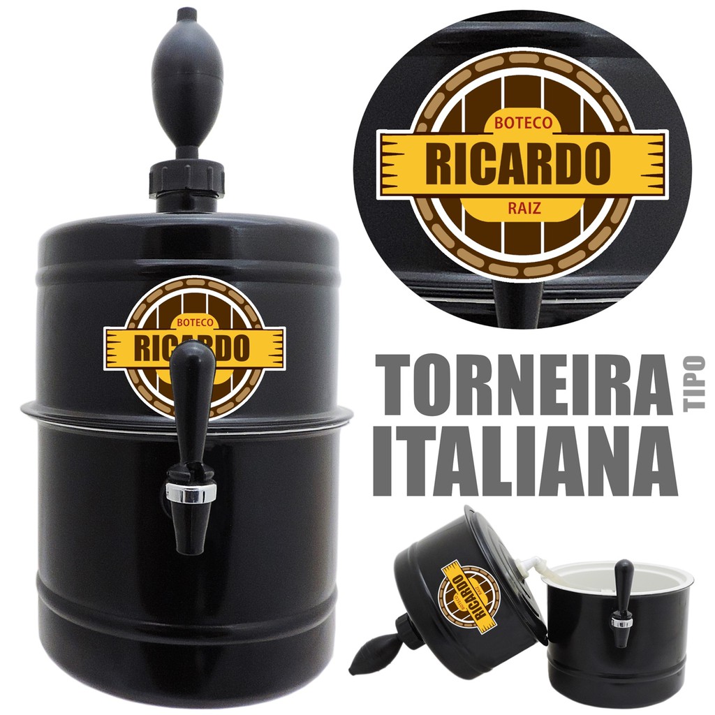 Chopeira Portátil Doméstica 5,1 L Personalizada Boteco Raiz Nome Upper Beer Preta