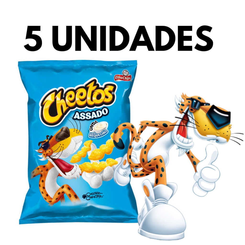 Kit 10 Salgadinhos Cheetos Requeijão 140g - Elma Chips - Doce Malu
