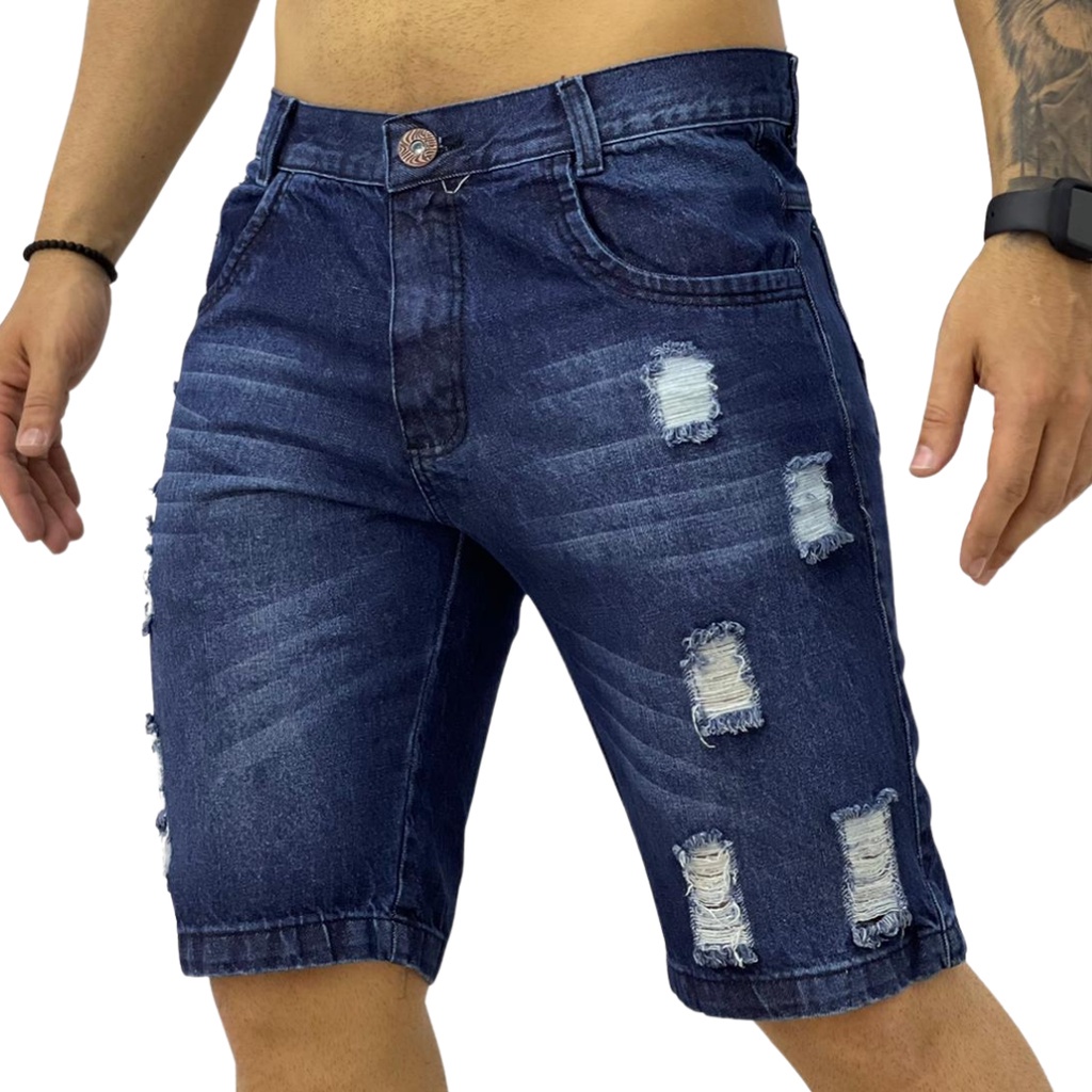 Bermuda jeans hot sale estilosa