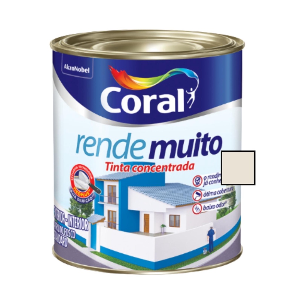 Tinta Coral Algodão Egípcio Rende Muito Para Parede 800ml Premium ...