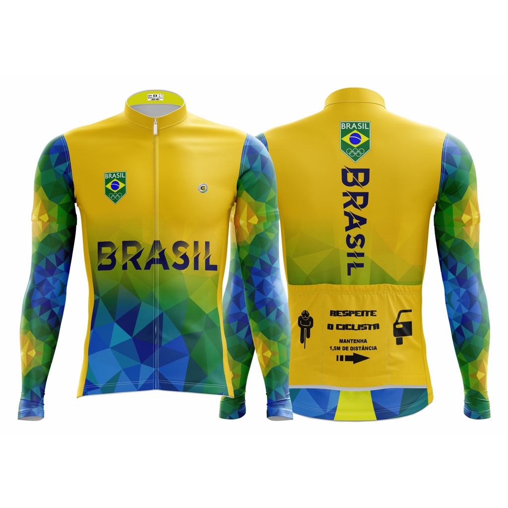 Camisa ciclista best sale manga longa