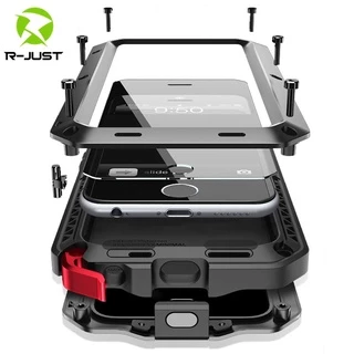 Armadura De Metal De Alumínio Caso De Telefone À Prova De Choque Para O iPhone 13 11 12 mini Pro XS MAX SE 2 XR 6 6 S 7 8 Plus X 5S Militar Ao Ar Livre Capa