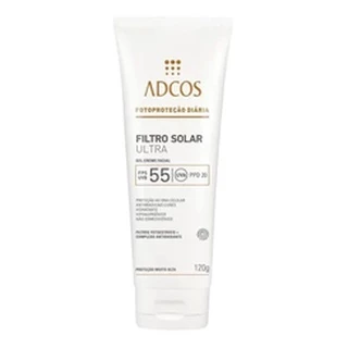 Filtro Solar Ultra Fps 55 Gel Creme 120g Adcos
