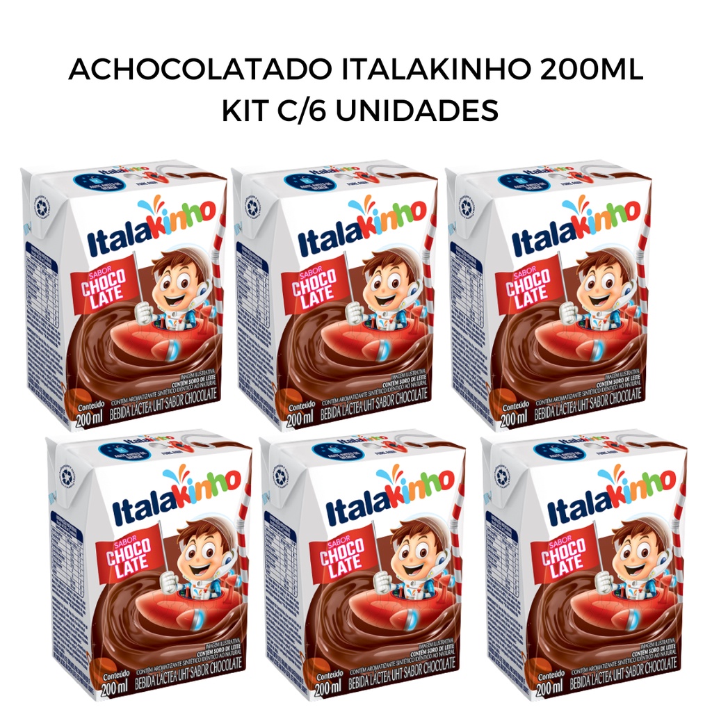 Kit Lanche Escolar Personalizado >> Achocolatado 200ml, Biscoito