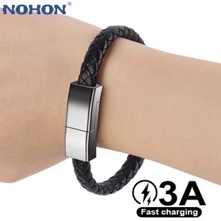 Pulseira Tipo C Cabo Micro iOS USB Para iPhone Android iPad Tablet Carga Rápida USBC Telefone Celular Curto Carregador De Dados