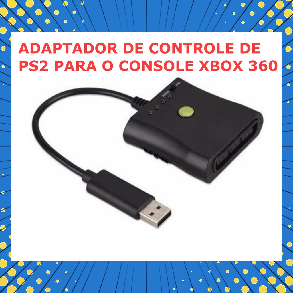 Adaptador De Controle Playstation Ps2 Para Xbox 360