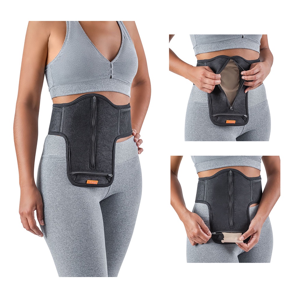 SUPORTE OSTOLIGHT SUPORTE BOLSA COLOSTOMIA OSTOMIA Abdominal Cinta ...