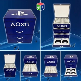Porta jogos e controles ase PS3/PS4/PS5 (96 jogos e 4 controles)