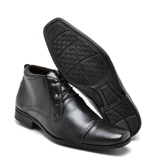 Bota Social Coturno Masculino Casual Cano Médio