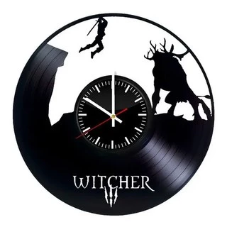 The Witcher 01 - Relógio Disco De Vinil Decoração