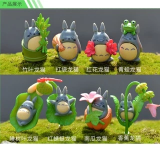 8 Totoro Decoração Meu Amigo Totoro Miniaturas Colecionáveis Anime Boneco Action Figure