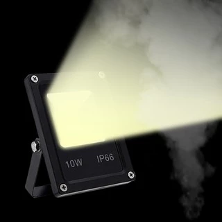 Kit 10 peças/Refletor Holofote Externo Led Luz Branco Quente 10w Bivolt Prova D'água