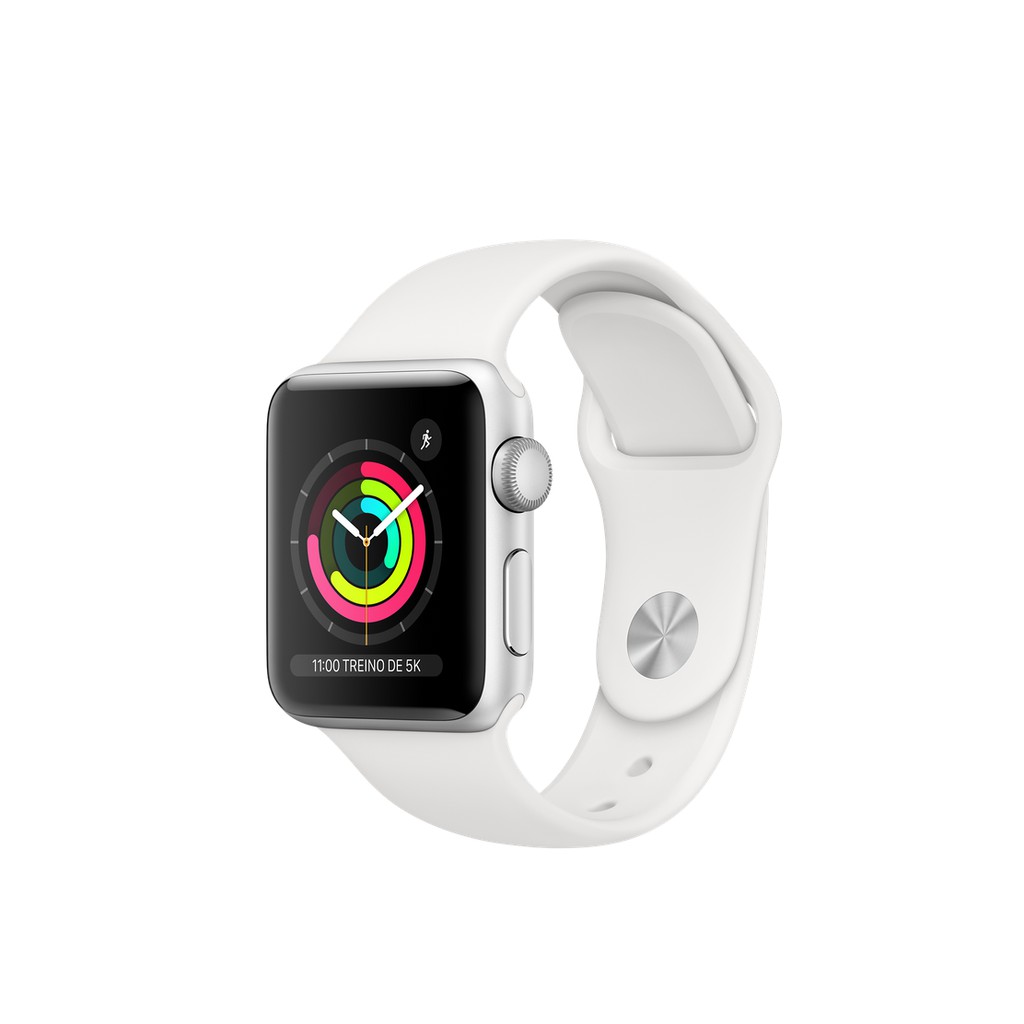 Apple Series 3 White 38 mm Smart Watch shops