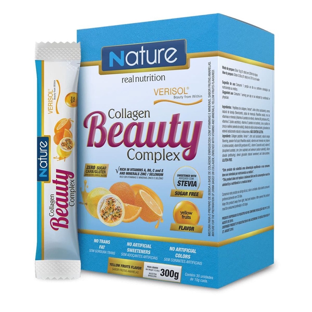 Colágeno Beauty Complex Verisol (30 sticks) - Nutrata 300g | Shopee Brasil