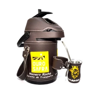 Garrafa Tereré Chimarrão Personalizada 2,5 litros Modelo Aço Inox Com sua Logo