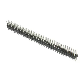 Kit 20 Peças - Barra De Pinos 2x40x11,2 180 Graus 2.54 Mm
