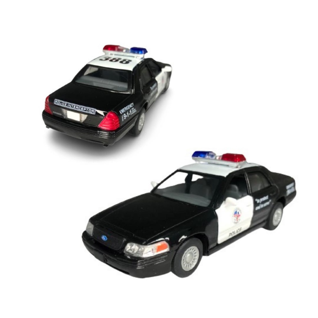Miniatura Carro Ford Crown Policia Americana 1° Linha