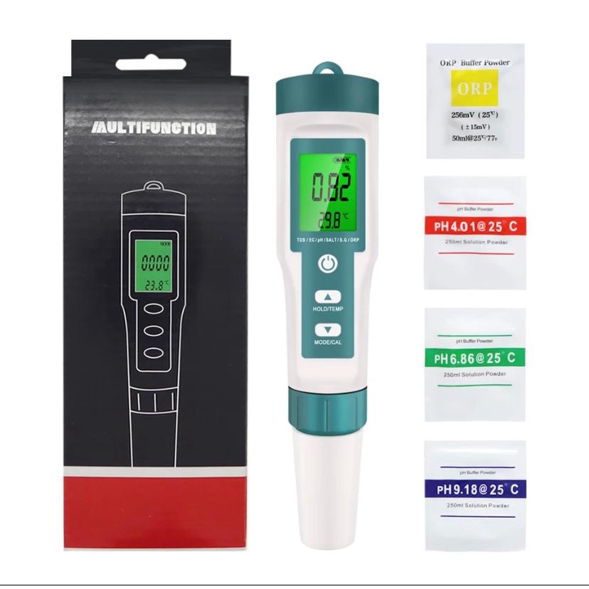 Medidor Professional Digital 7 x 1 Ph Metro Tds Ec Orp Salinidade S.g ...