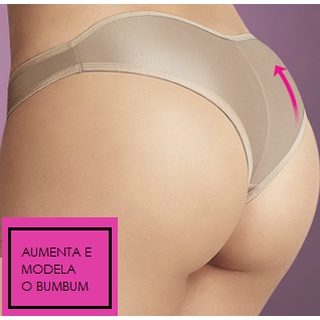 Kit 5 Calcinha Empina Bumbum Enchimento Aumenta Bumbum Com Espuma Calça Levanta Bumbum Feminino Adulto