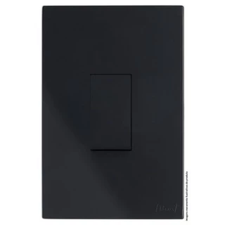Interruptor Paralelo Vertical 4x2 Black Recta Satin