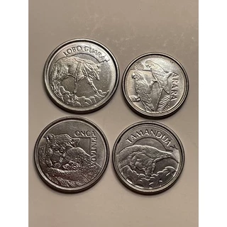 série completa de moedas cruzeiros reais, fauna
