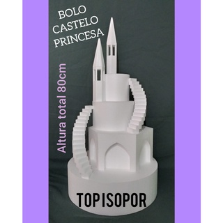 Novo] Bolo De Princesa 3D Castelo Decoração De Bandeira Aniversário Infantil  Suprimentos De Festa De Amor Presente